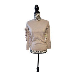 Gianny Binni girls Sweater Winters Twinkle Sz Large With Ruffle On One Side Meta